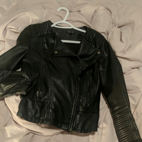 Leather jacket top shop - Picture 1 of 3